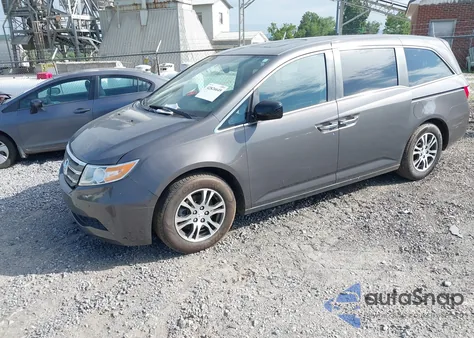 2013 Honda Odyssey Exl из США, поврежденный, VIN 5FNRL5H60DB035603